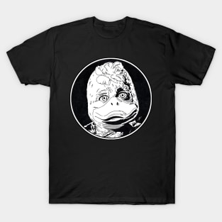 HOWARD THE DUCK (Circle Black and White) T-Shirt